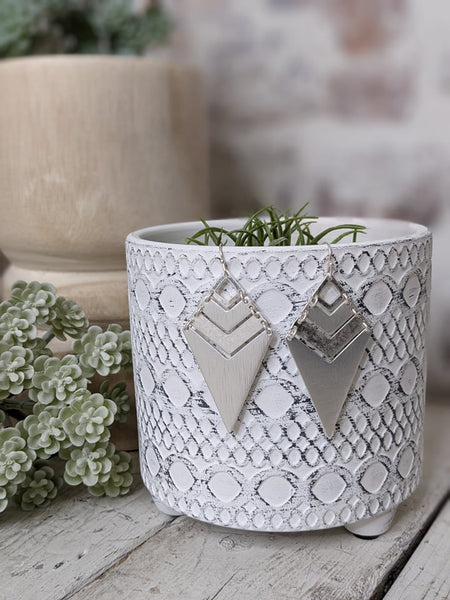 Chevron Earrings - Gold or Silver