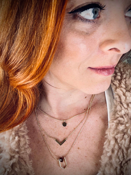 Triple Layer Gold Necklace